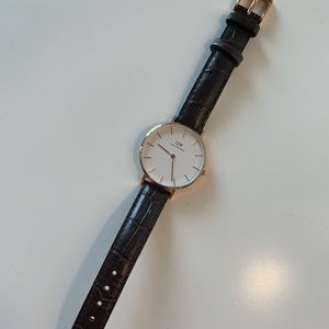 Daniel Wellington Rose Gold Crocodile Watch
